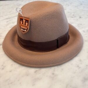Goorin Brothers Authentic‎ Fedora Hat Brown Wool Felt Classic Style